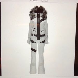 One piece white ski suit / Spyder